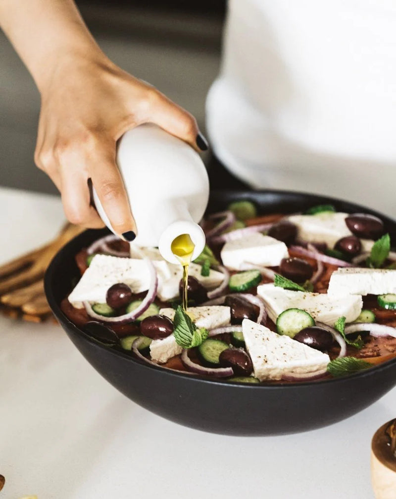 Stoneware Olive Oil Bottle